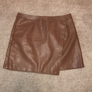 Faux Leather Skirt